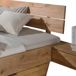 Holz Funktionsbett Mit 2 Schubkästen - Smiralda -Massivholzbetten Shop holz funktionsbett mit 2 schubkaesten aus wildeiche massivholz smiralda 03