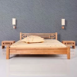 Holz Futonbett Jilina Aus Kernbuche Massivholz -Massivholzbetten Shop holz futonbett kernbuche massivholz nachtkommoden jilina html 02