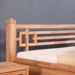 Holz Futonbett Jilina Aus Kernbuche Massivholz -Massivholzbetten Shop holz futonbett kernbuche massivholz nachtkommoden jilina html 04