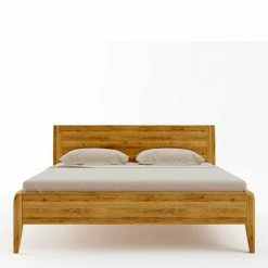 Holzbett In Klassischem Design Aus Wildeiche - Jenver -Massivholzbetten Shop holzbett in klassischem design aus wildeiche in drei breiten im shop jenver 02