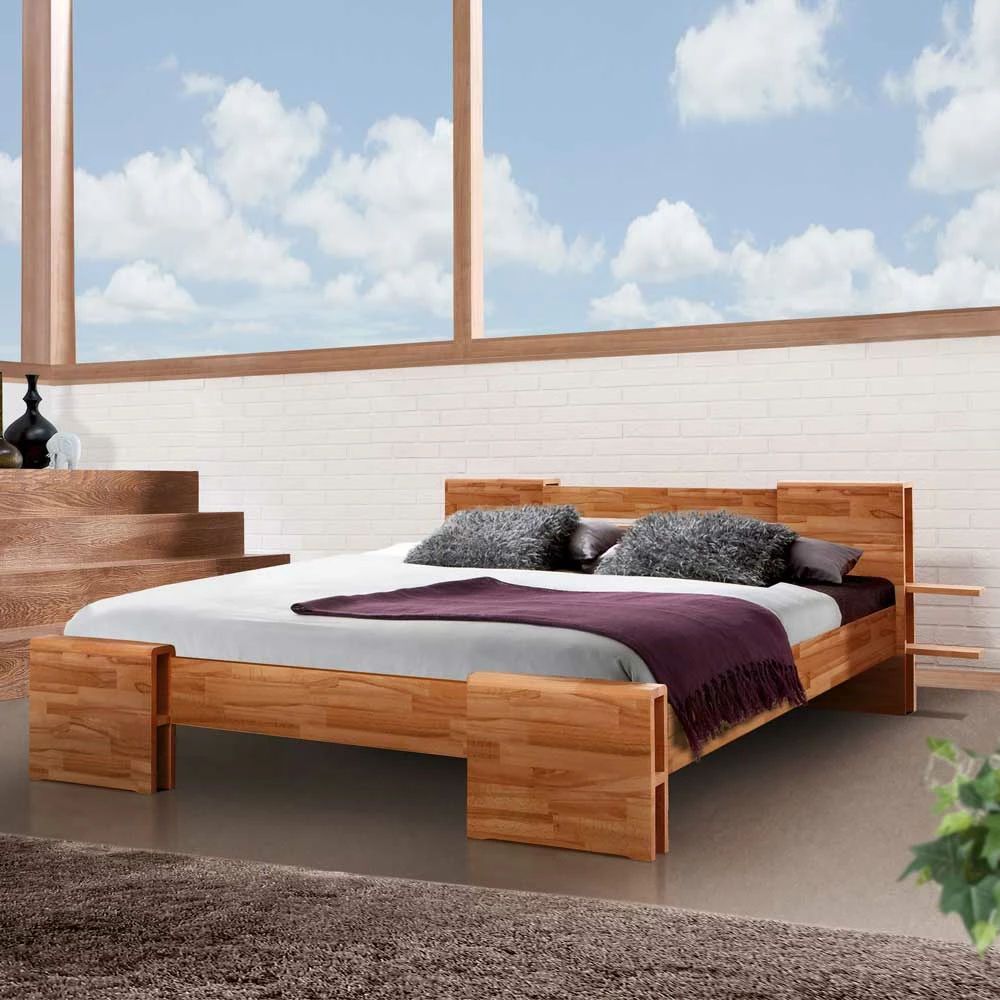Holzbett Bregina aus Kernbuche massiv Holzbett Bregina Aus Kernbuche Massiv -Massivholzbetten Shop holzbett kernbuche massiv modern bregina html 01