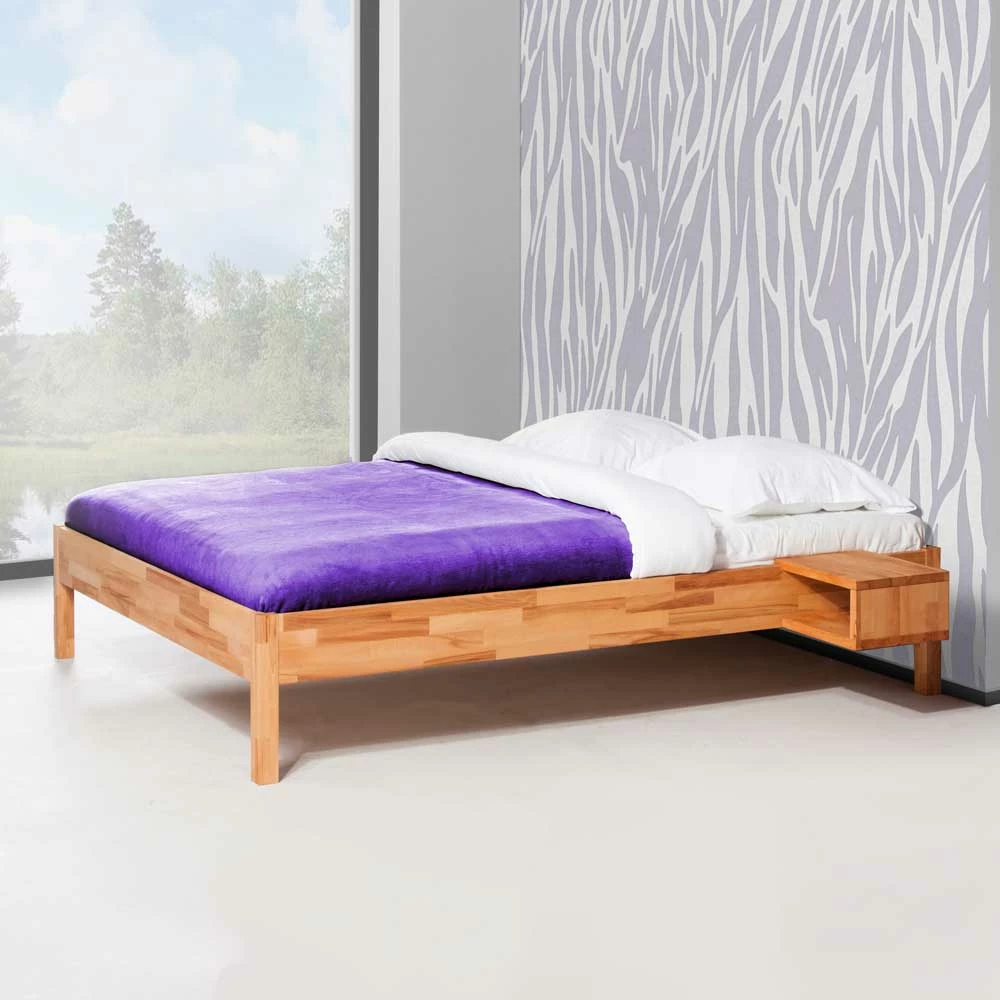 Holzbett Middle aus Kernbuche Massivholz Holzbett Middle Aus Kernbuche Massivholz -Massivholzbetten Shop holzbett kernbuche massivholz ohne kopfteil middle html 01