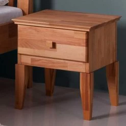 Holzbett Posky Aus Kernbuche Massivholz -Massivholzbetten Shop holzbett kernbuche massivholz sprossenkopfteil posky html 03