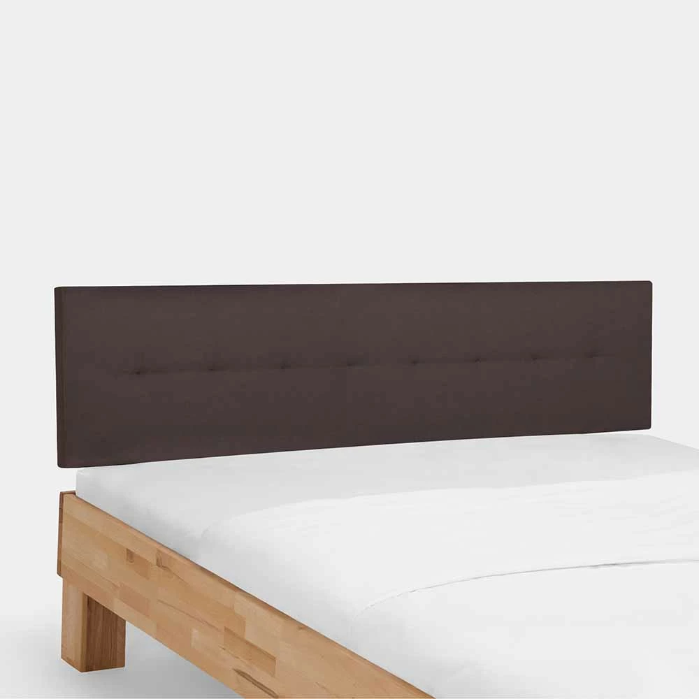Holzbett massiv Wins mit Polster-Kopfteil Kunstleder Braun Holzbett Massiv Wins Mit Polster-Kopfteil Kunstleder Braun -Massivholzbetten Shop holzbett massiv polster kopfteil kunstleder braun kernbuche natur geoelt wins 04