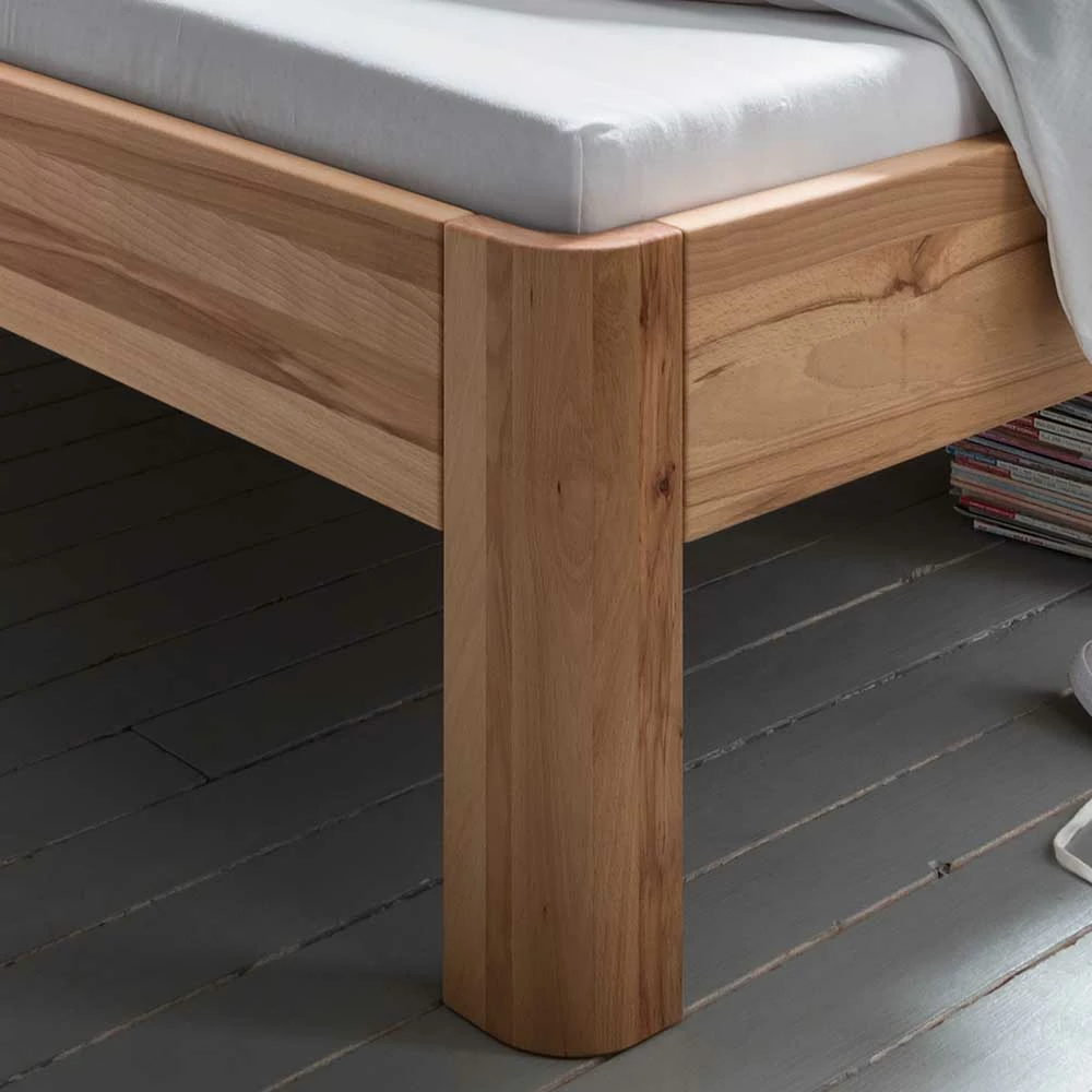 Holzbett mit Kopfteil aus Kernbuche - Izmaldon Holzbett Mit Kopfteil Aus Kernbuche - Izmaldon -Massivholzbetten Shop holzbett mit kopfteil aus kernbuche geoeltes massivholz izmaldon 02