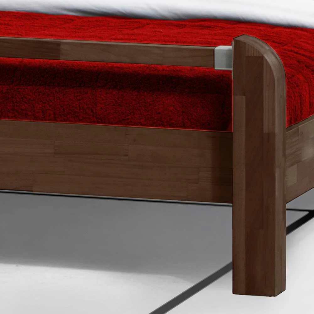 Holzbett Plazur in Nussbaumfarben Holzbett Plazur In Nussbaumfarben -Massivholzbetten Shop holzbett nussbaumfarben buche massiv plazur html 03