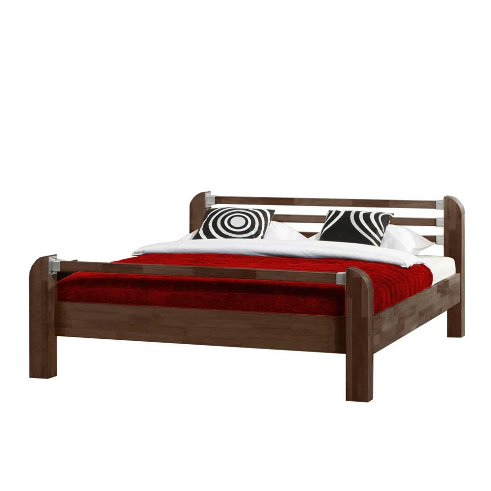 Holzbett Plazur in Nussbaumfarben Holzbett Plazur In Nussbaumfarben -Massivholzbetten Shop holzbett nussbaumfarben buche massiv plazur html f