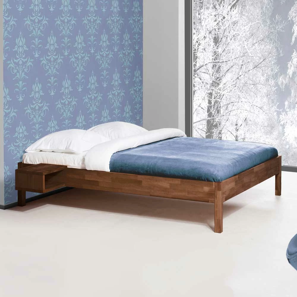 Holzbett Ominikana in Nussbaumfarben Holzbett Ominikana In Nussbaumfarben -Massivholzbetten Shop holzbett nussbaumfarben buche ominikana html 01