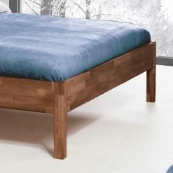 Holzbett Ominikana In Nussbaumfarben 2 Holzbett Ominikana In Nussbaumfarben -Massivholzbetten Shop holzbett nussbaumfarben buche ominikana html 02