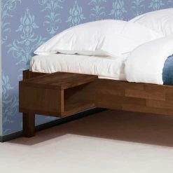 Holzbett Ominikana In Nussbaumfarben 3 Holzbett Ominikana In Nussbaumfarben -Massivholzbetten Shop holzbett nussbaumfarben buche ominikana html 03