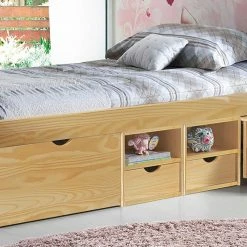 Holzbett Francena Mit Schubladen (zweiteilig) 3 Holzbett Francena Mit Schubladen (zweiteilig) -Massivholzbetten Shop holzbett schubladen kiefer massiv francena 03