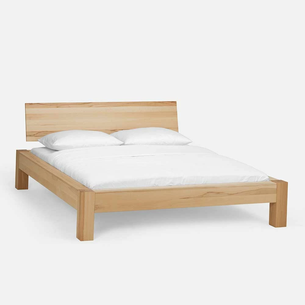 Holzbett Und Nachtschränke Josch In Kernbuche Massiv Geölt (dreiteilig) - Image 3