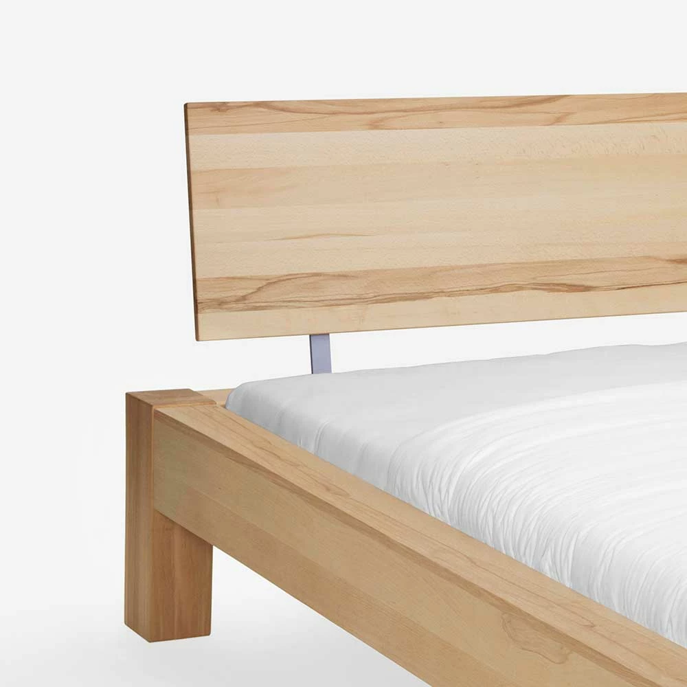 Holzbett Und Nachtschränke Josch In Kernbuche Massiv Geölt (dreiteilig) - Image 5