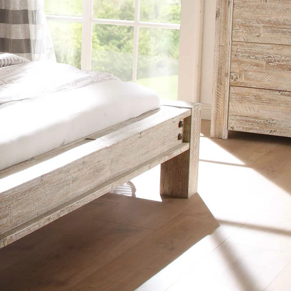 Holzbett Vessina In Weiß - Image 5