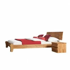 Holzbett Emjestin Aus Wildeiche Massivholz