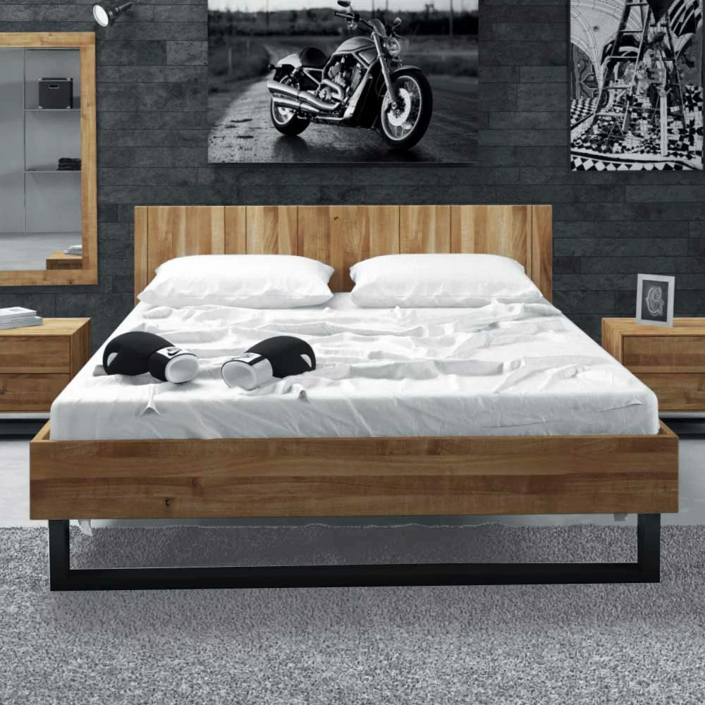 Holzbett Manzey aus Wildeiche Massivholz Holzbett Manzey Aus Wildeiche Massivholz -Massivholzbetten Shop holzbett wildeiche massivholz stahl manzey 01