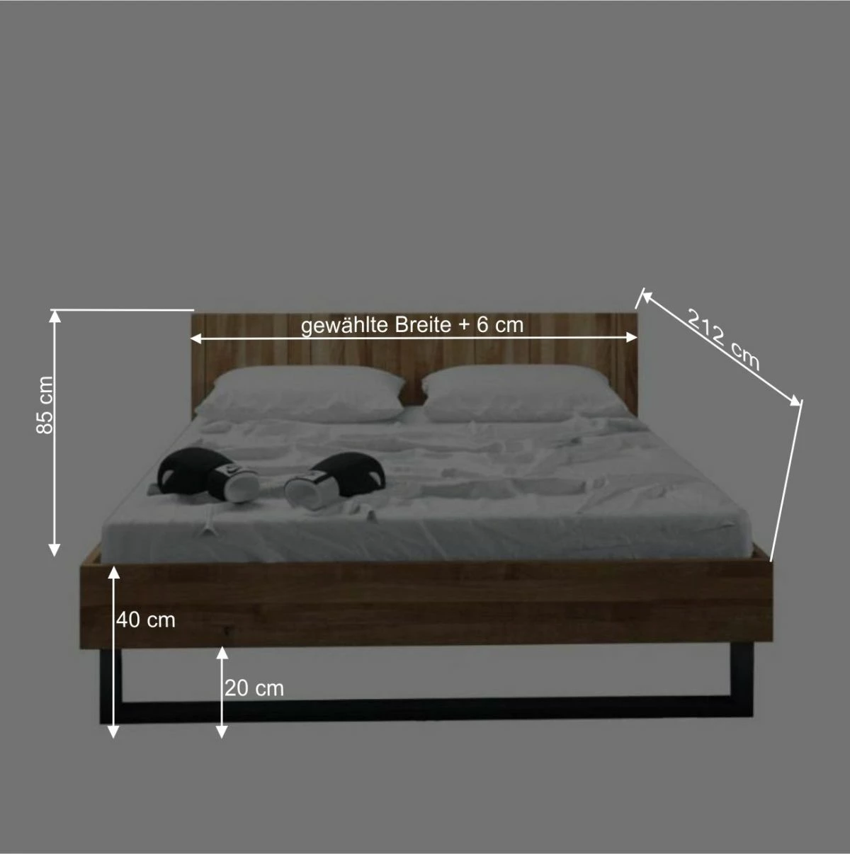 Holzbett Manzey aus Wildeiche Massivholz Holzbett Manzey Aus Wildeiche Massivholz -Massivholzbetten Shop holzbett wildeiche massivholz stahl manzey be