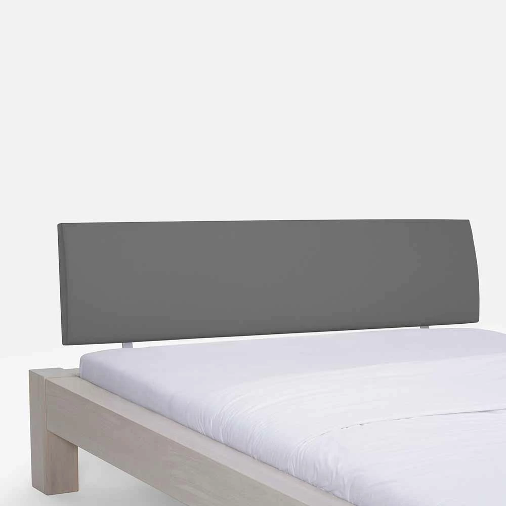 Holzbett Lagossan aus Wildeiche weiß geölt Holzbett Lagossan Aus Wildeiche Weiß Geölt -Massivholzbetten Shop holzbett wildeiche weiss geoelt kopfteil gepolstert mit webstoff grau lagossan 03