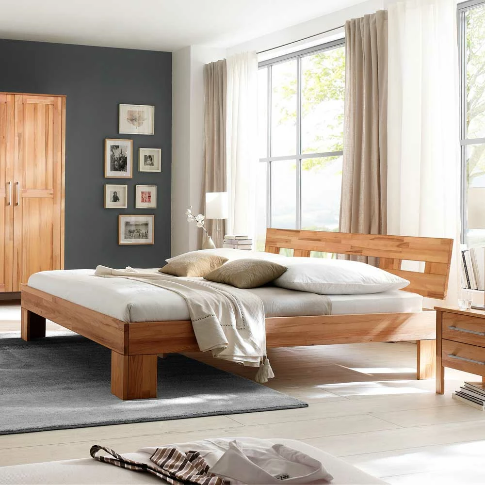 Jugendbett Agacina Aus Kernbuche Massivholz - Image 2