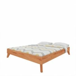 Kernbuche Bett & Nachtkonsolen - Junola I (dreiteilig) -Massivholzbetten Shop kernbuche bett nachtkonsolen in unterlaenge 190 cm junola i 03