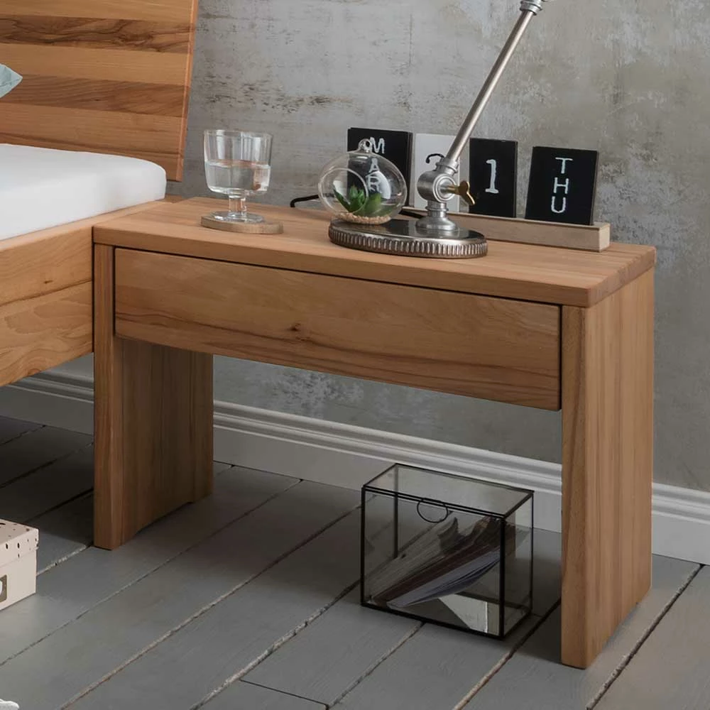 Kernbuche Bett & Nachttische - Izmaldon (dreiteilig) - Image 4