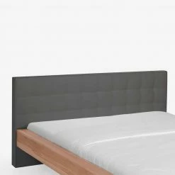 Kernbuche Bett Pandaua Mit Polster-Kopfteil In Grau 3 Kernbuche Bett Pandaua Mit Polster-Kopfteil In Grau -Massivholzbetten Shop kernbuche bett polster kopfteil in grau als doppelbett auch in ueberlaenge pandaua 03