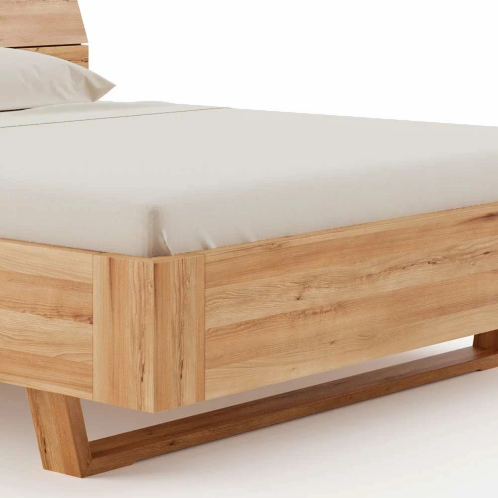 Kernbuche Bettgestell mit Kufengestell - Stacey Kernbuche Bettgestell Mit Kufengestell - Stacey -Massivholzbetten Shop kernbuche bettgestell mit kufengestell aus massivholz geschliffen geoelt stacey 02