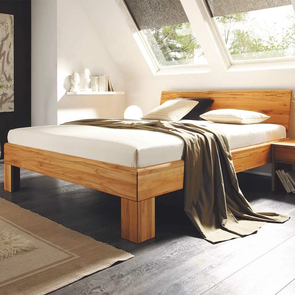 Kernbuche Doppelbett geölt - Rudacia Kernbuche Doppelbett Geölt - Rudacia -Massivholzbetten Shop kernbuche doppelbett geoelt von 140x200 bis 200x200 rudacia 01