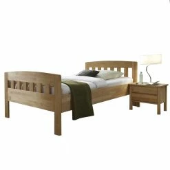 Kernbuche-Einzelbett Norja Auch In Übergrößen (zweiteilig)