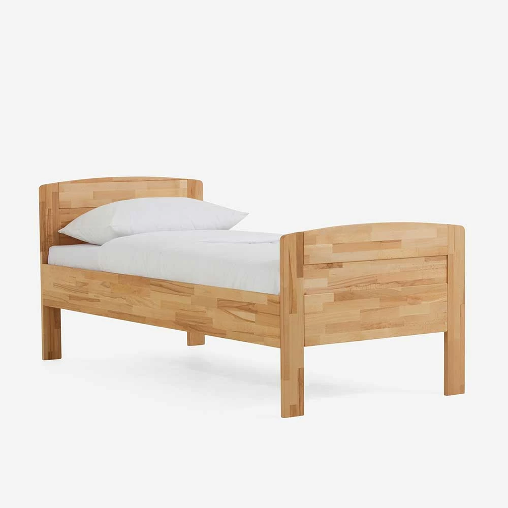 Kernbuche Einzelbett Islando mit Kopfteil und Fußteil Kernbuche Einzelbett Islando Mit Kopfteil Und Fußteil -Massivholzbetten Shop kernbuche einzelbett kopfteil und fussteil komforthoehe islando 01