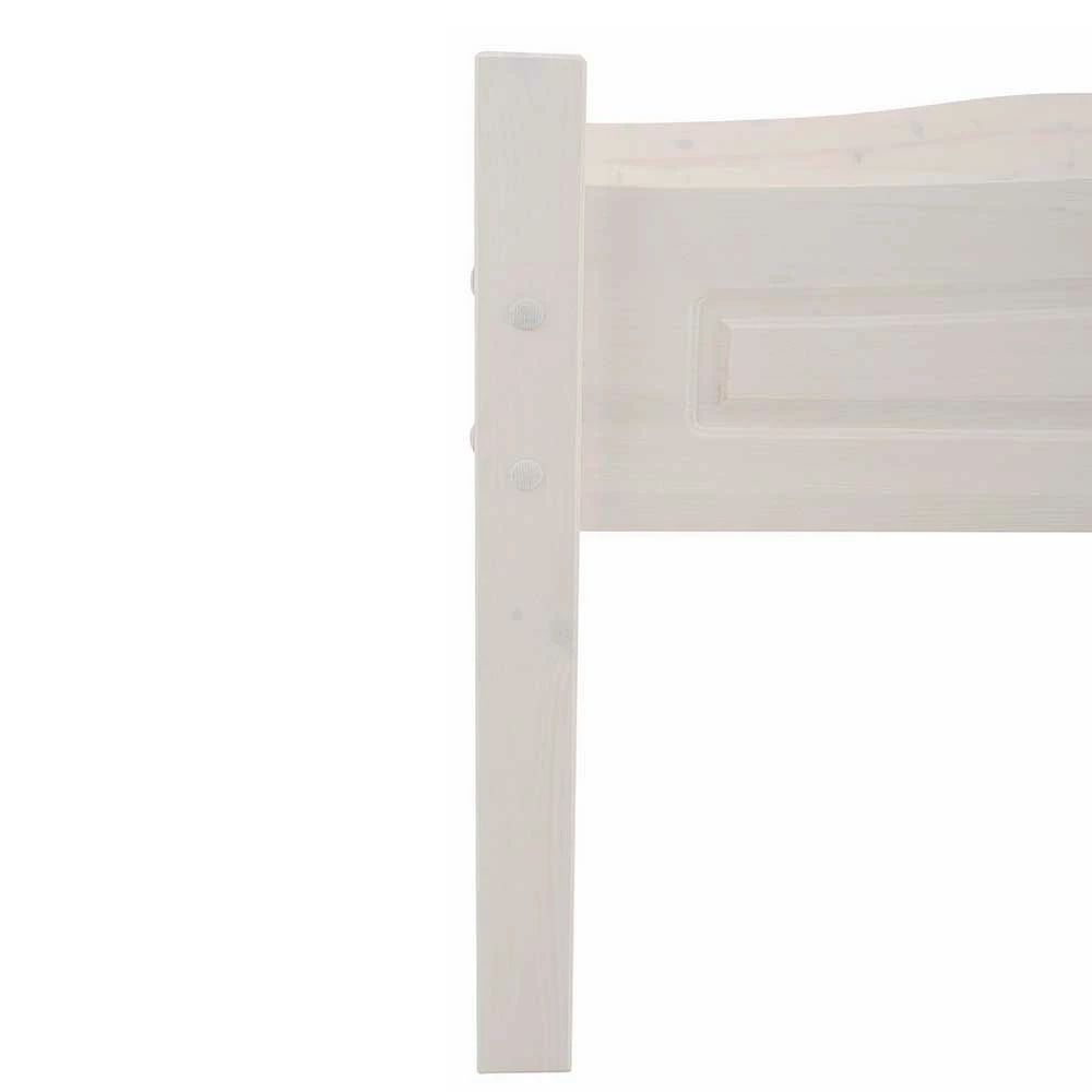 Kiefer Massivholzbett In Weiß Lasiert - Ugo - Image 6