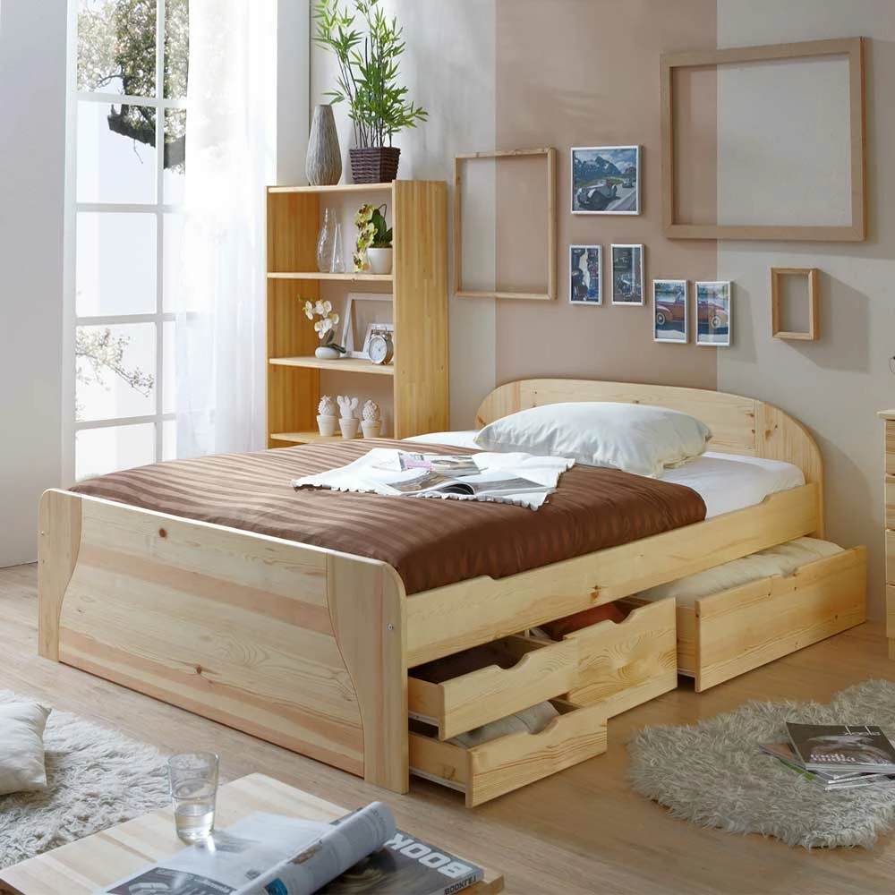 Kieferbett Flacono Mit Schubladen - Image 5