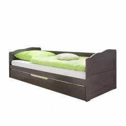 Kiefernholzbett Teakena In Grau