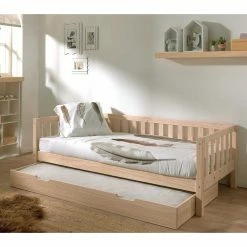 Kojenbett Im Skandi Design Aus Kiefer White Wash - Clarey 9 Kojenbett Im Skandi Design Aus Kiefer White Wash - Clarey -Massivholzbetten Shop kojenbett im skandi design aus kiefer white wash optional mit bettschublade clarey 03
