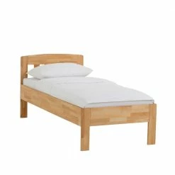 Komfort-Einzelbett Lavagna Aus Holz Buche Klar Lackiert