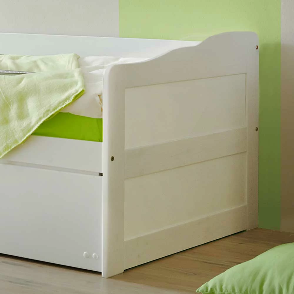 Komfortbett Crimas mit Ausziehbett Komfortbett Crimas Mit Ausziehbett -Massivholzbetten Shop komfortbett ausziehbett weiss crimas html 02