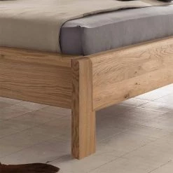 Komfortbett Yoanna Mit Polsterkopfteil In Braun Z.B. 200x200 -Massivholzbetten Shop komfortbett polsterkopfteil in braun z.b. 200x200 bettgestell eiche massivholz furnier yoanna 02