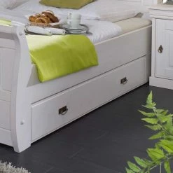 Komfortbett Janeira In Weiß -Massivholzbetten Shop komfortbett weiss mit stauraum janeira html 04