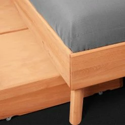 Kopfteilloses Einzelbett In Übergröße - Junola 7 Kopfteilloses Einzelbett In Übergröße - Junola -Massivholzbetten Shop kopfteilloses einzelbett in uebergroesse mit bettkasten aus kernbuche junola 04