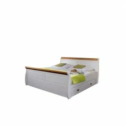 Landhausbett Sicilianu Aus Kiefer Massivholz