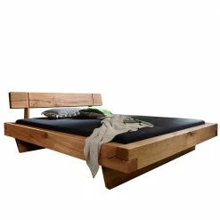 Landhausstil Bett Aus Wildeiche Geölt - Couras