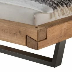 Loft Balkenbett Mit 2 Hänge-Nachttischen Basiclicata Aus Wildeiche (dreiteilig) 3 Loft Balkenbett Mit 2 Hänge-Nachttischen Basiclicata Aus Wildeiche (dreiteilig) -Massivholzbetten Shop loft balkenbett mit 2 haenge nachttischen aus wildeiche basiclicata 03