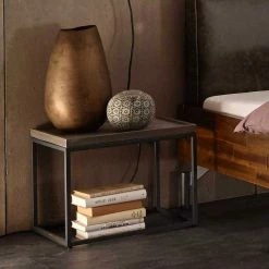 Loft Style Bettanlage Als Set - Top (dreiteilig) 3 Loft Style Bettanlage Als Set - Top (dreiteilig) -Massivholzbetten Shop loft style bettanlage als set doppelbett mit nachttischen top 04