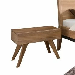 Massives Holzbett Set In Wildeiche - Elscura (dreiteilig) -Massivholzbetten Shop massives holzbett set in wildeiche mit zwei nachtkommoden elscura 04