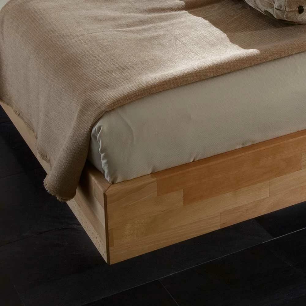 Massives Kernbuche Bett In Schwebe-Optik - Rudacia - Image 3