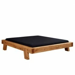 Massives Wildeiche Bett Ohne Kopfteil - Ilex