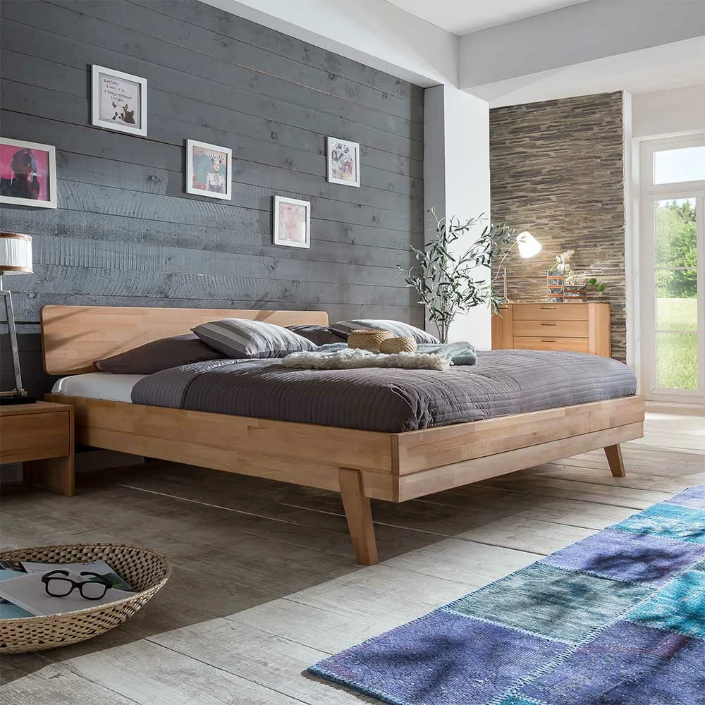 Massivholz Bett Pietrosca Aus Kernbuche - Image 2