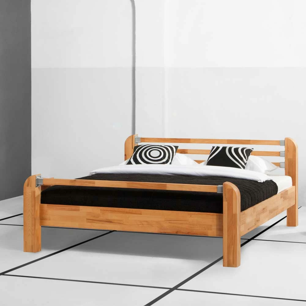 Massivholz Bett Ewana Aus Kernbuche - Image 2