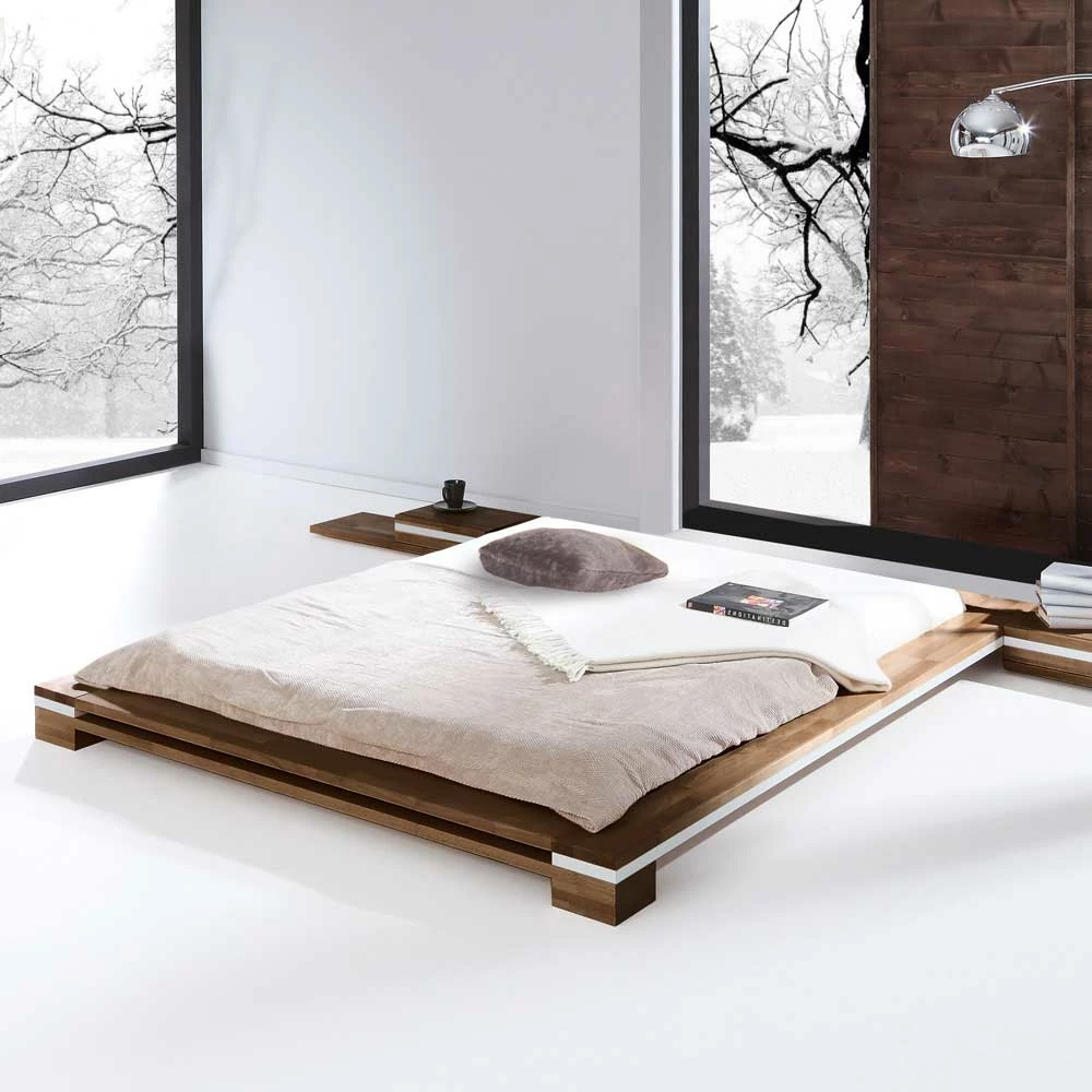 Massivholz Futonbett Zimara in Nussbaumfarben Massivholz Futonbett Zimara In Nussbaumfarben -Massivholzbetten Shop massivholz futonbett nussbaumfarben buche zimara html 02