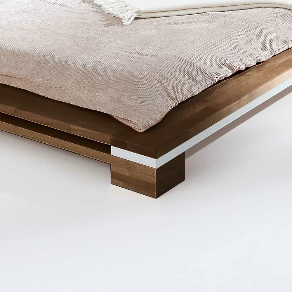 Massivholz Futonbett Zimara in Nussbaumfarben Massivholz Futonbett Zimara In Nussbaumfarben -Massivholzbetten Shop massivholz futonbett nussbaumfarben buche zimara html 03